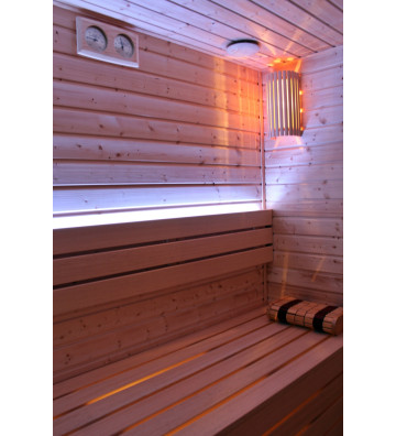 sauna ze świerku i abachi termo-higrometr do sauny