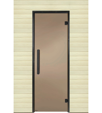 8x20, 79 x 199 - Drzwi do sauny fińskiej Robin Czarne brąz