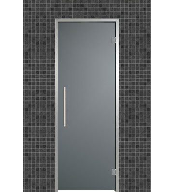 Drzwi do łaźni i sauny parowej 79 x 199, 8x20 - Robin RST Grafit