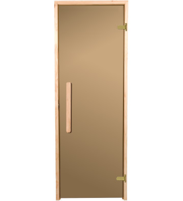 9x20, 89 x 199 - Drzwi do sauny fińskiej Premium Sosna Brąz