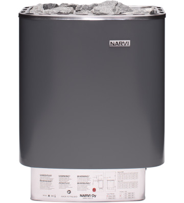 Narvi NME 9 kW - piec do sauny fińskiej - szary