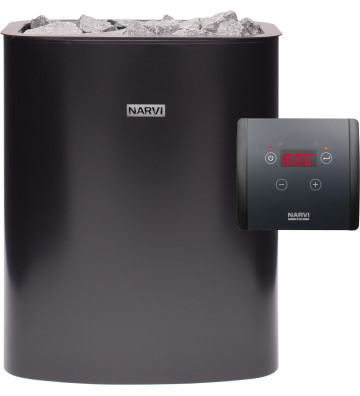 Narvi NC 9,0 kW - czarny - Piec do sauny