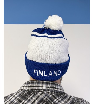 czapka zimowa z pomponem Finlandia
